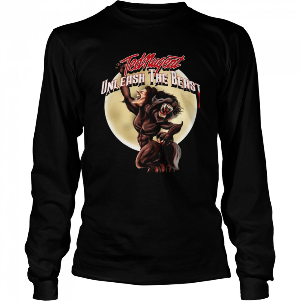 Unleash The Beast Ted Nugent Shirt Long Sleeved T Shirt