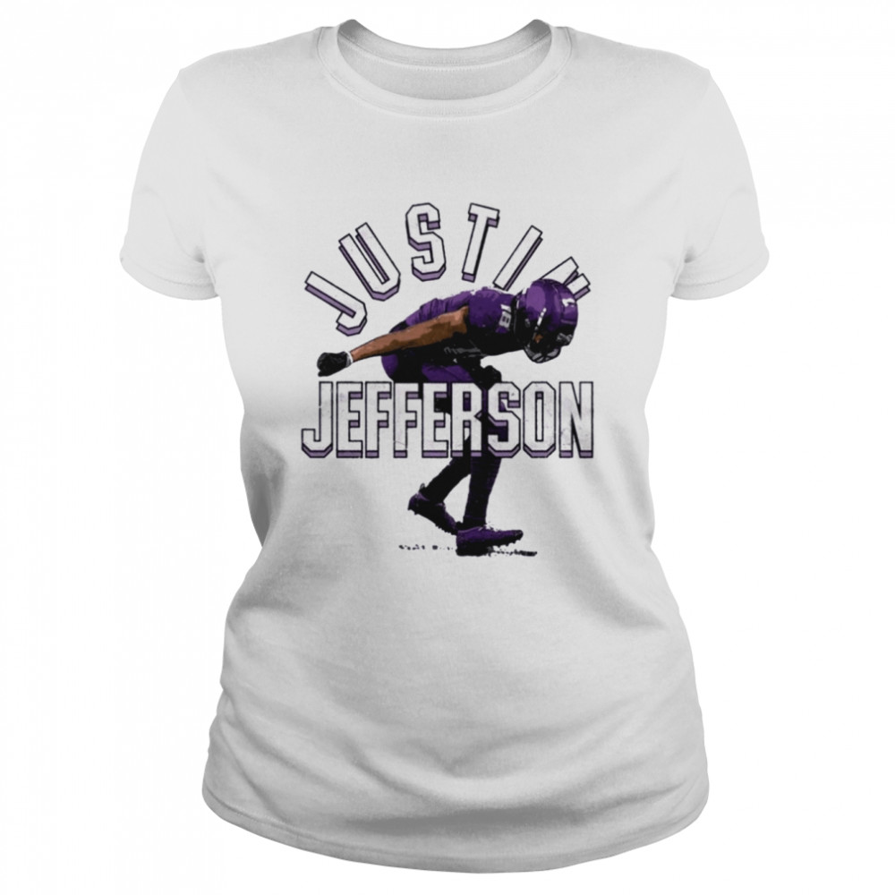 Wearing Purple Justin Jeffer Minnesota Vikings Shirt Classic Women'S T-Shirt