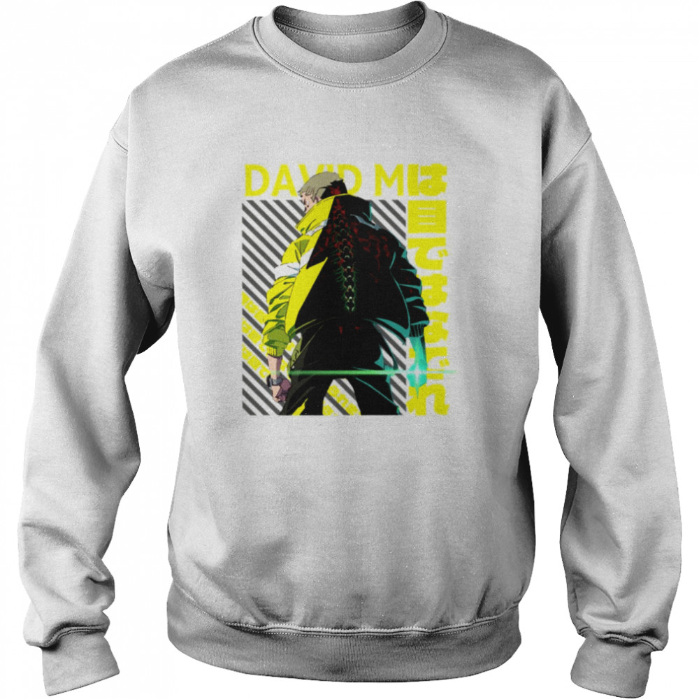 Yellow Design David Cyberpunk Edgerunners 2022 Shirt Unisex Sweatshirt