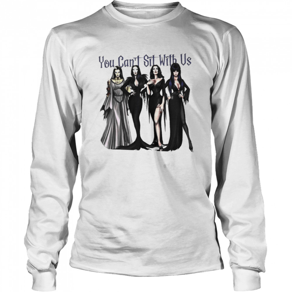 You Cant Sit With Us Retro Halloween Long Sleeved T Shirt