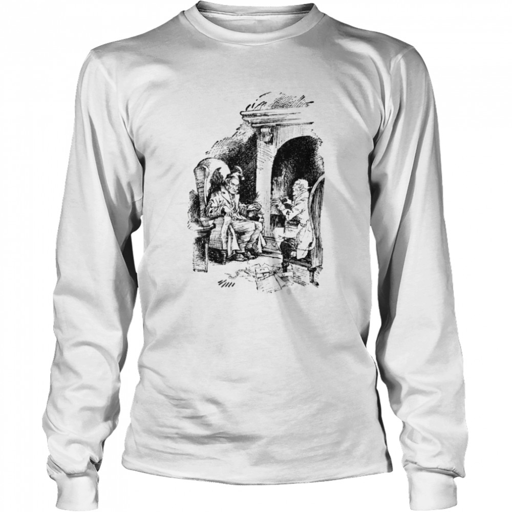 You Will Be Haunted Resumed The Ghost By Three Spirits A Christmas Carol Shirt Long Sleeved T-Shirt