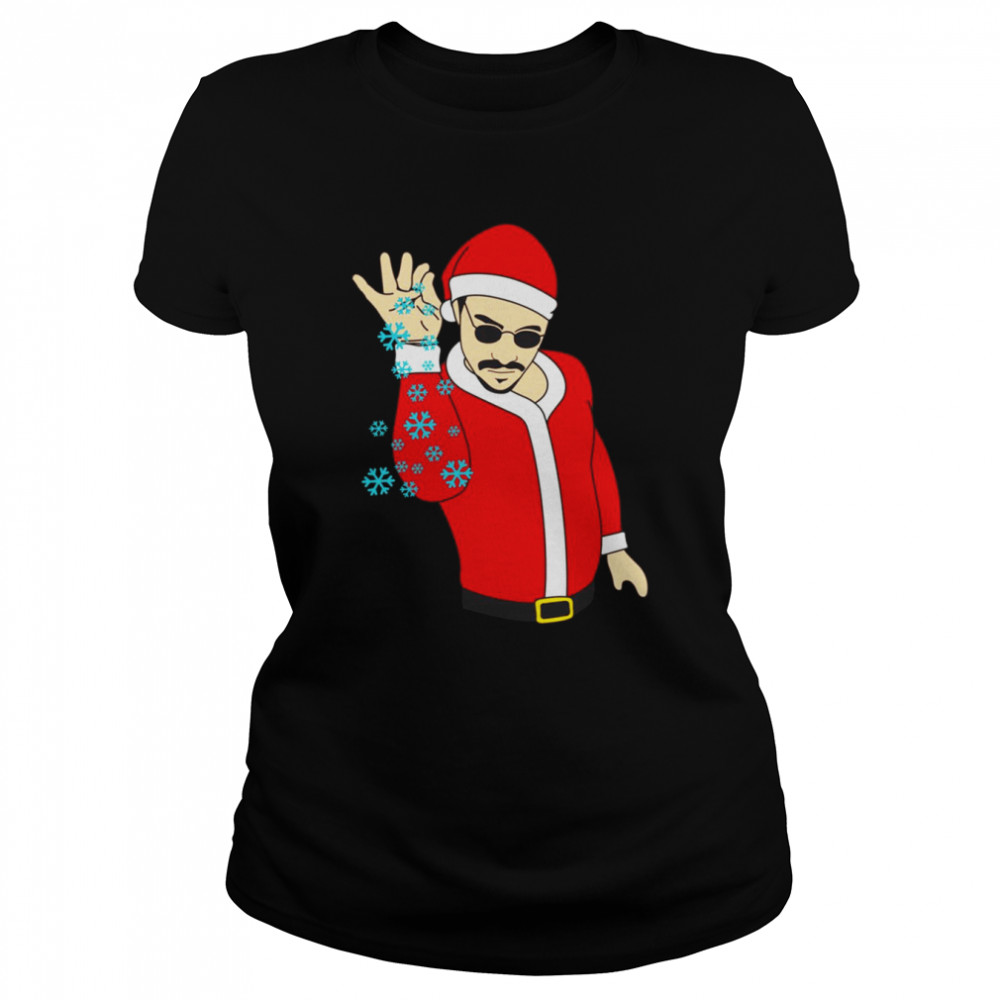 Salt Bae Santa Funny Chief Christmas Shirt Classic Womens T Shirt