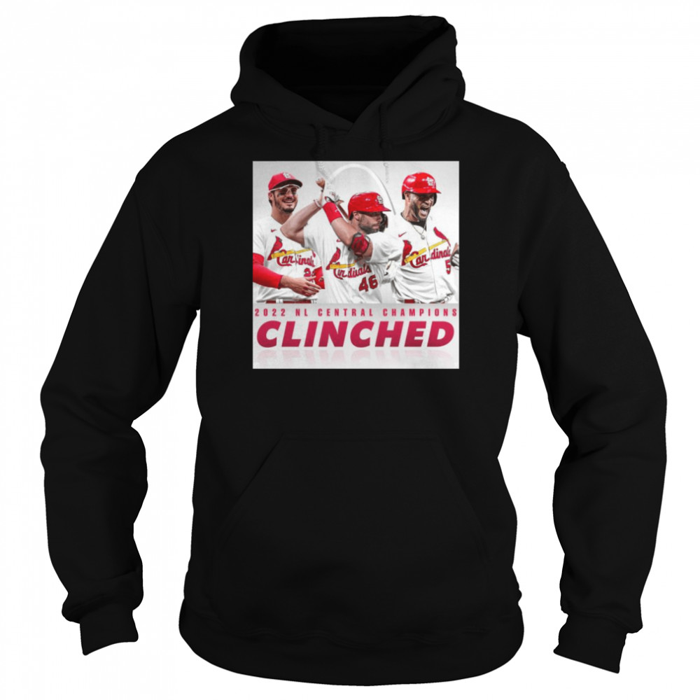 St Louis Cardinals 2022 Nl Central Champions Clinched Unisex Hoodie