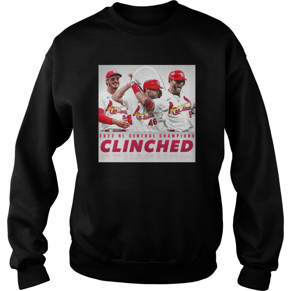 St Louis Cardinals 2022 Nl Central Champions Clinched  Unisex Sweatshirt