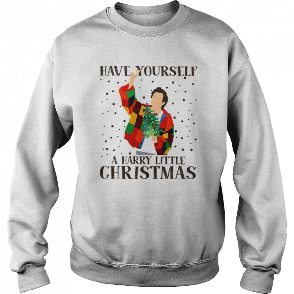Harry Styles Under Snow Have Yourself A Harry Little Christmas Merry Christmas Shirt Unisex Sweatshirt