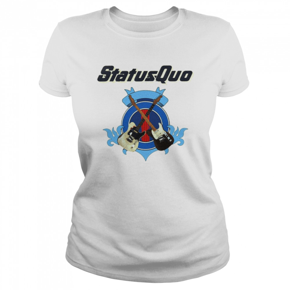 Iconic Guitar Design Status Quo Shirt Classic Women'S T-Shirt