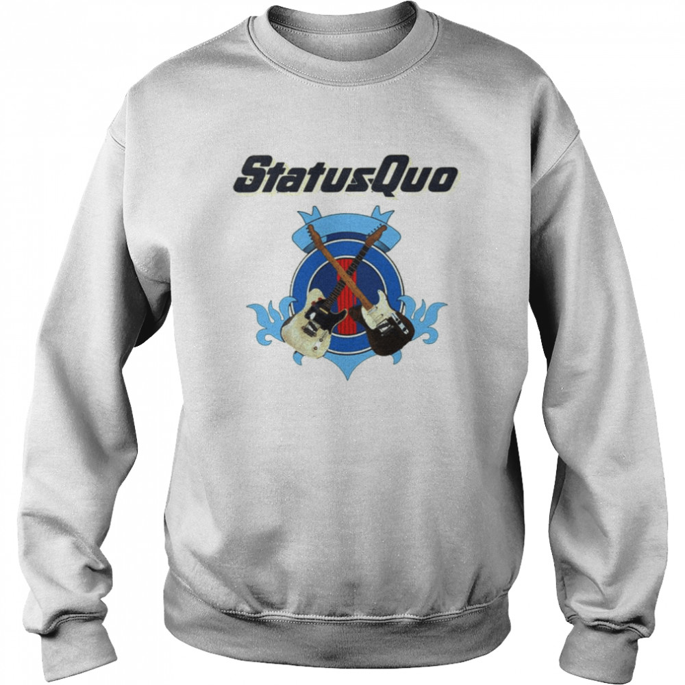 Iconic Guitar Design Status Quo Shirt Unisex Sweatshirt
