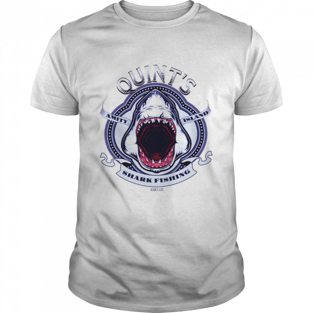 Quint`s Shark Fishing Jaws Movie shirt