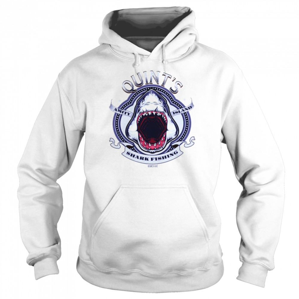 Quint`s Shark Fishing Jaws Movie Shirt Unisex Hoodie