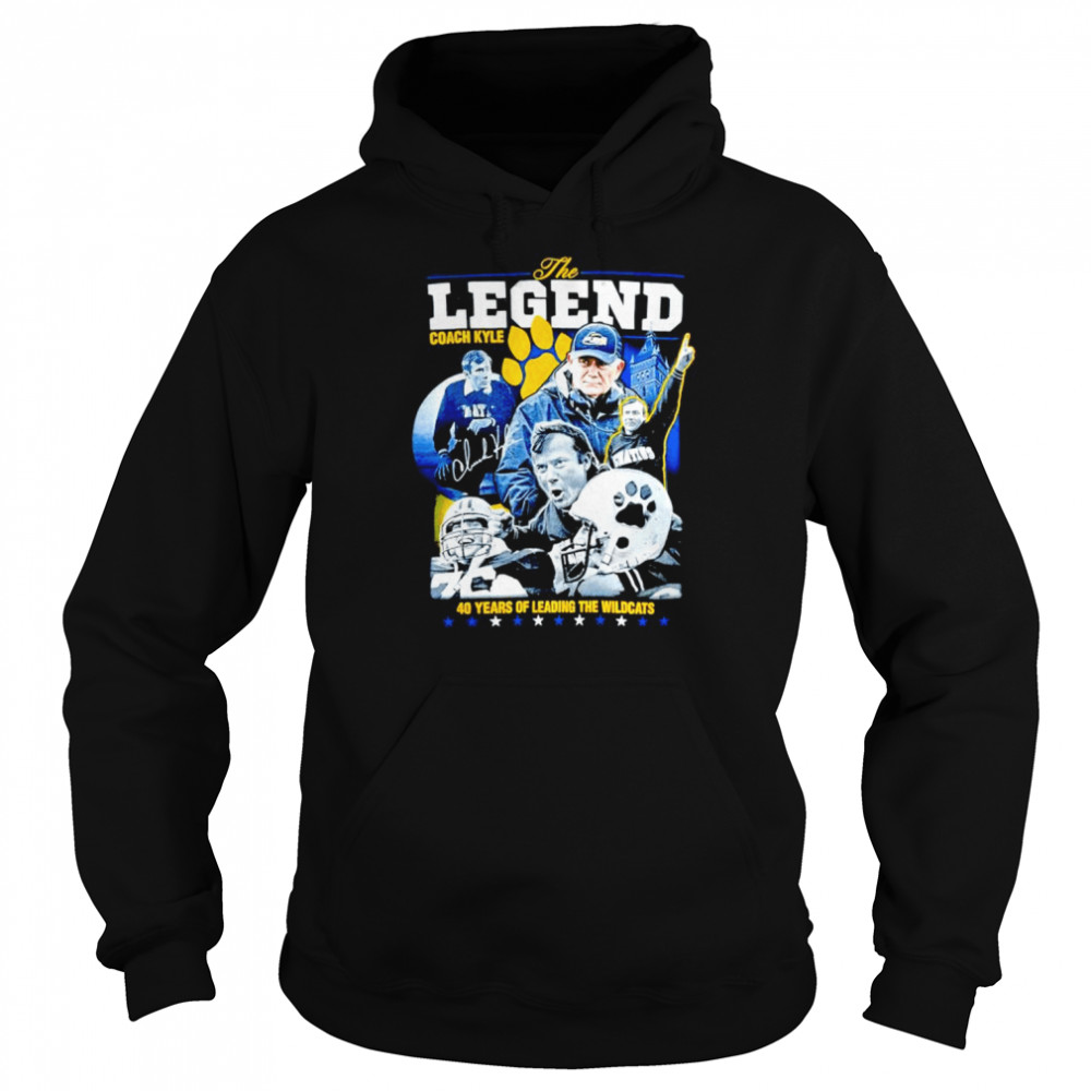 The Legend Kyle Chico 40 Years Of Leading The Wildcars Signature Shirt Unisex Hoodie