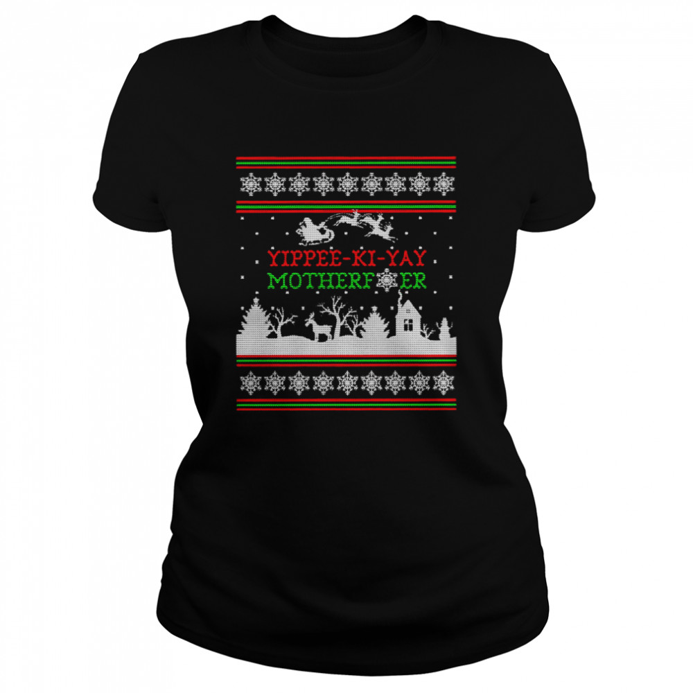 Die Hard Yippee Ki Yay Christmas shirt Classic Women's T-shirt