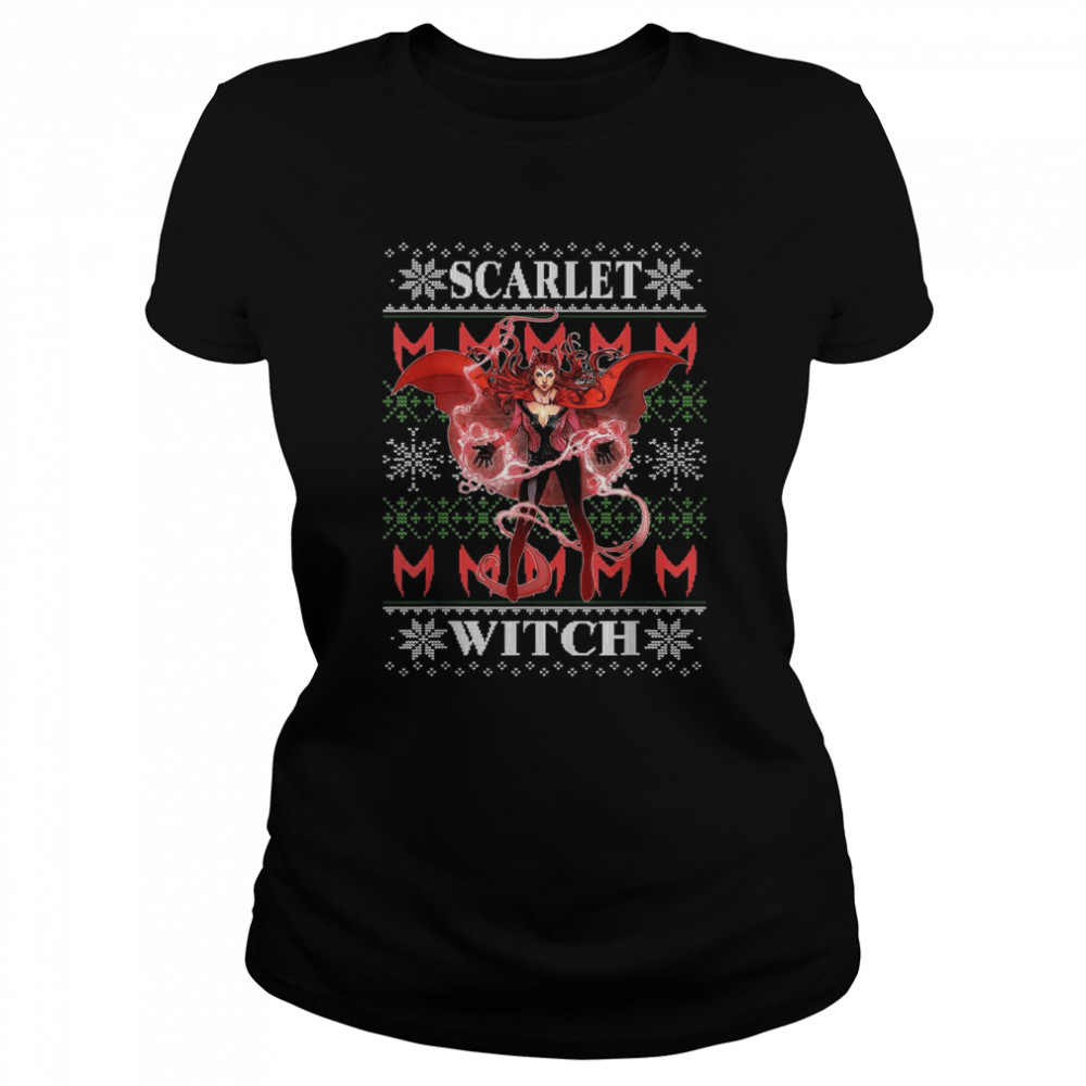 Marvel X Men Scarlet Witch Ugly Christmas T- Classic Women's T-shirt