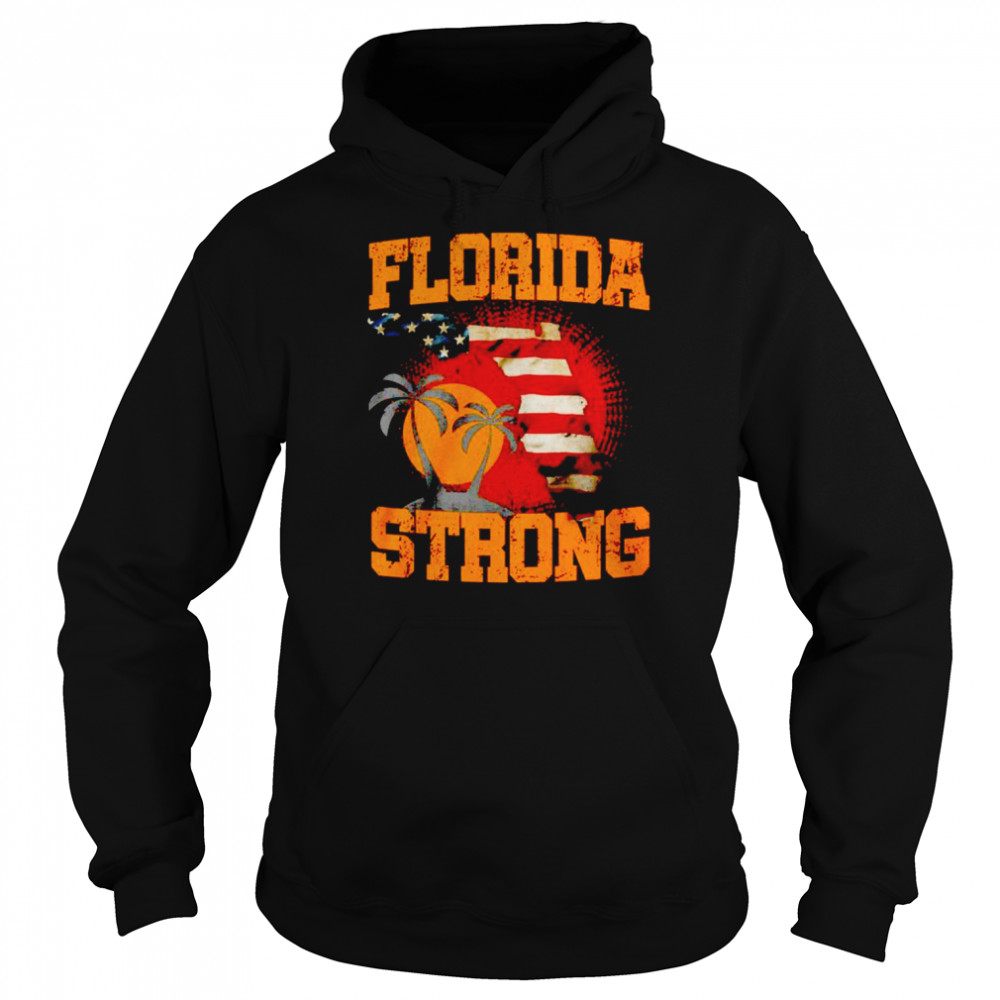 Florida Strong Us Flag Shirt Unisex Hoodie