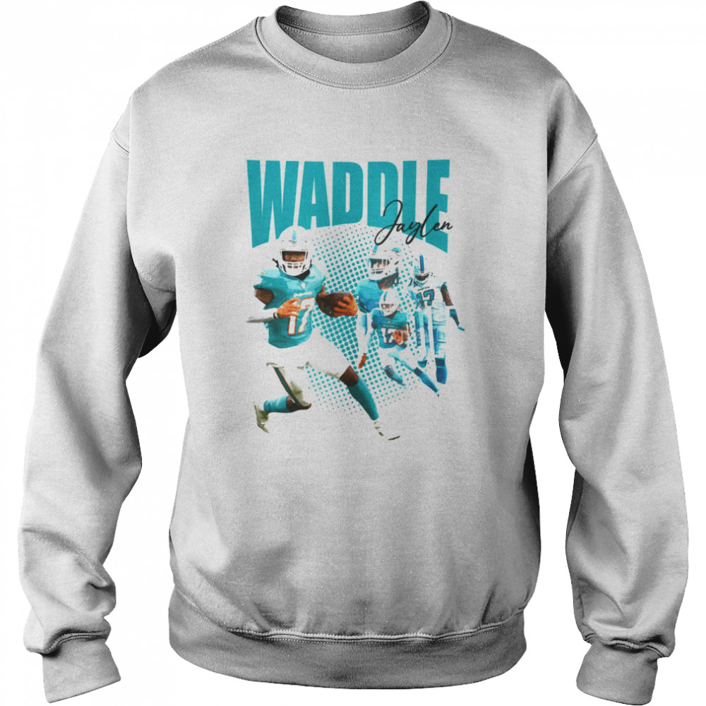 Jaylen Waddle Football Player Signed Shirt Unisex Sweatshirt