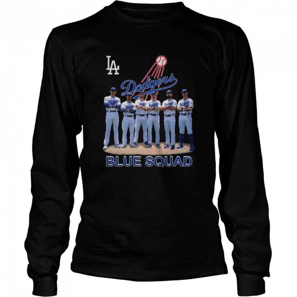 Los Angeles Dodgers Blue Squad Signatures 2022 Shirt Long Sleeved T-Shirt