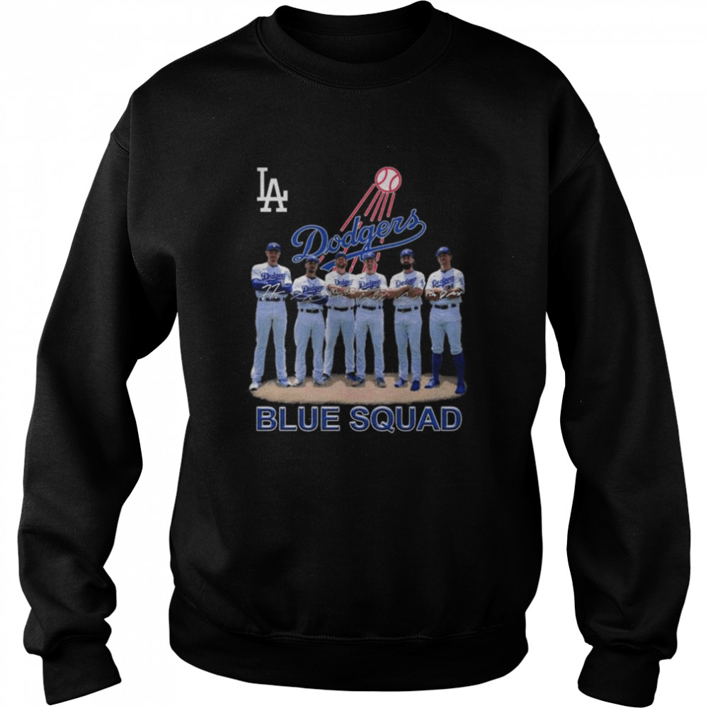 Los Angeles Dodgers Blue Squad Signatures 2022 Shirt Unisex Sweatshirt
