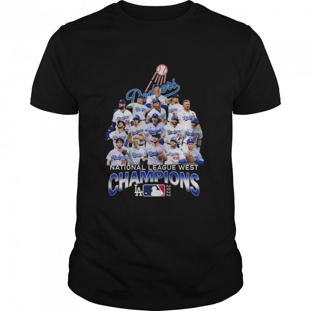 Los Angeles Dodgers national league west champions 2022 shirt