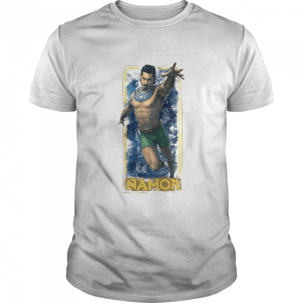 Marvel Black Panther Wakanda Forever Namor Reach Profile Shirt