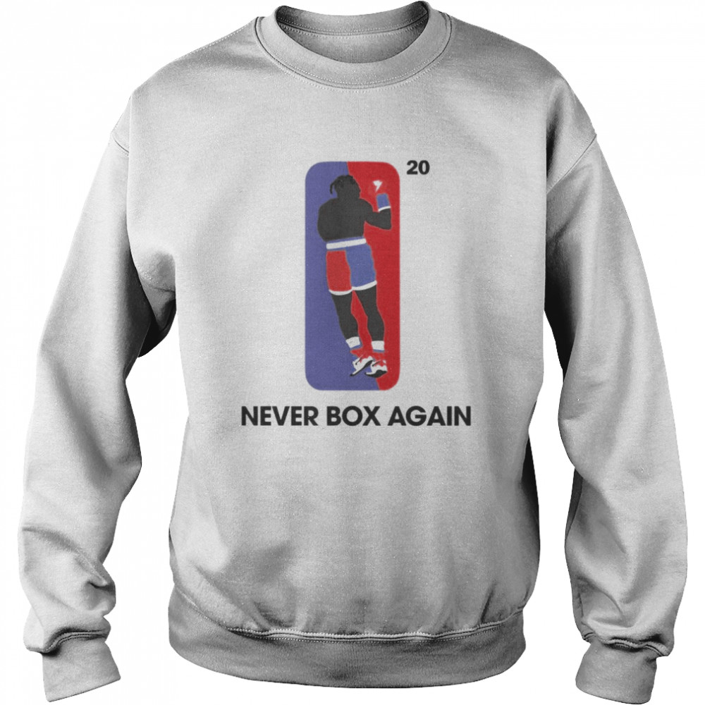 Nate Robinson Vs Jake Paul Never Box Again  Unisex Sweatshirt