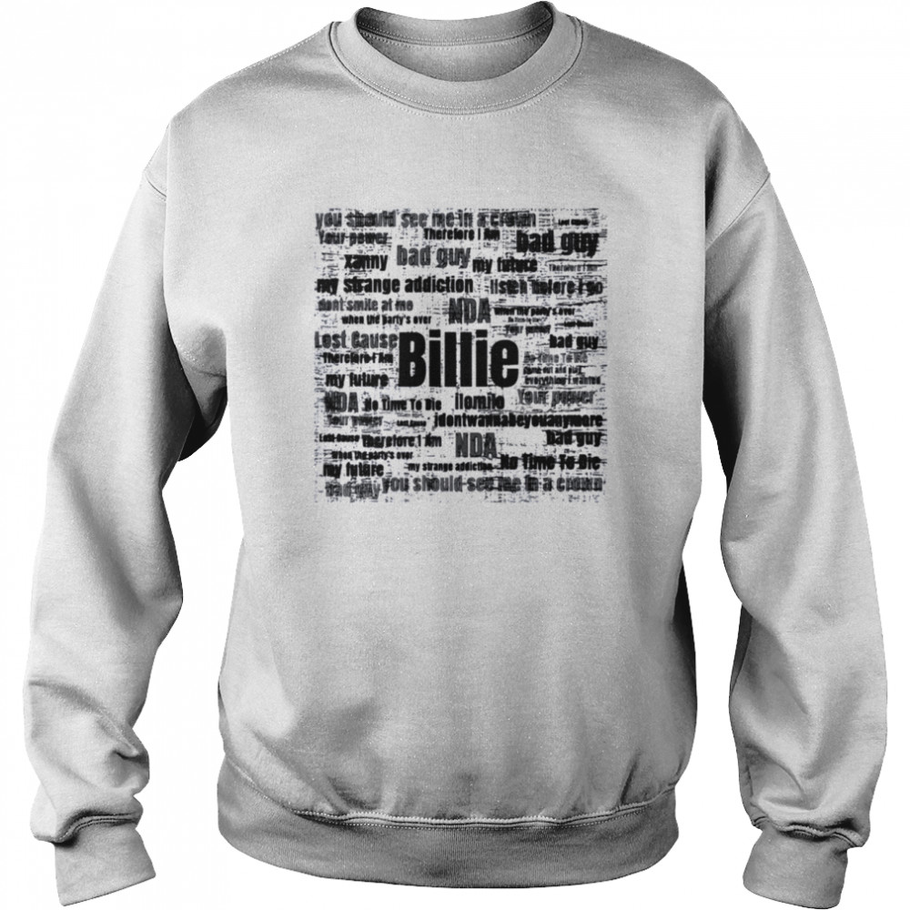 Album Name Illustration Billie Eilish Shirt Unisex Sweatshirt