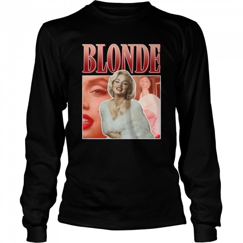 Blonde Movie Ana De Armas Marilyn Monroe Y2K Shirt Long Sleeved T-Shirt