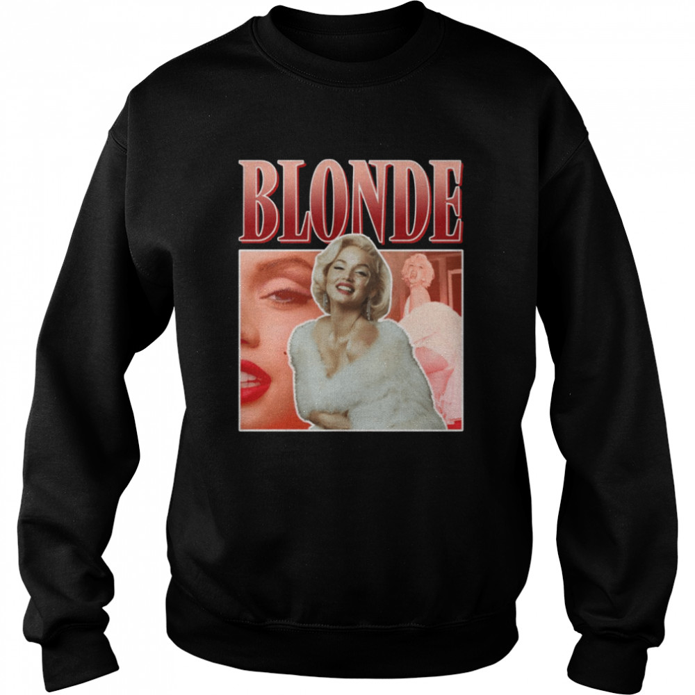 Blonde Movie Ana De Armas Marilyn Monroe Y2K Shirt Unisex Sweatshirt