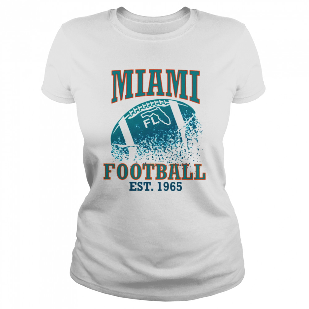 Logo Est 1966 Miami Football Shirt Classic Women'S T-Shirt