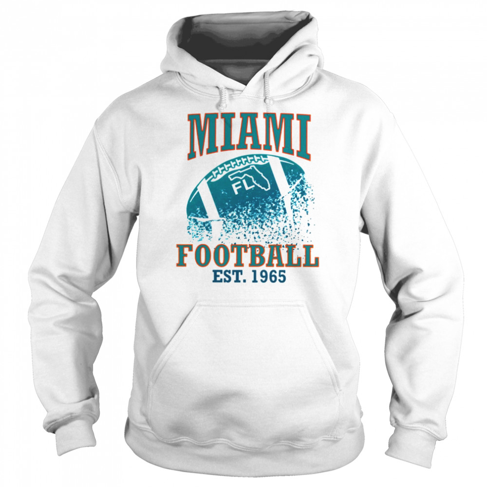 Logo Est 1966 Miami Football Shirt Unisex Hoodie