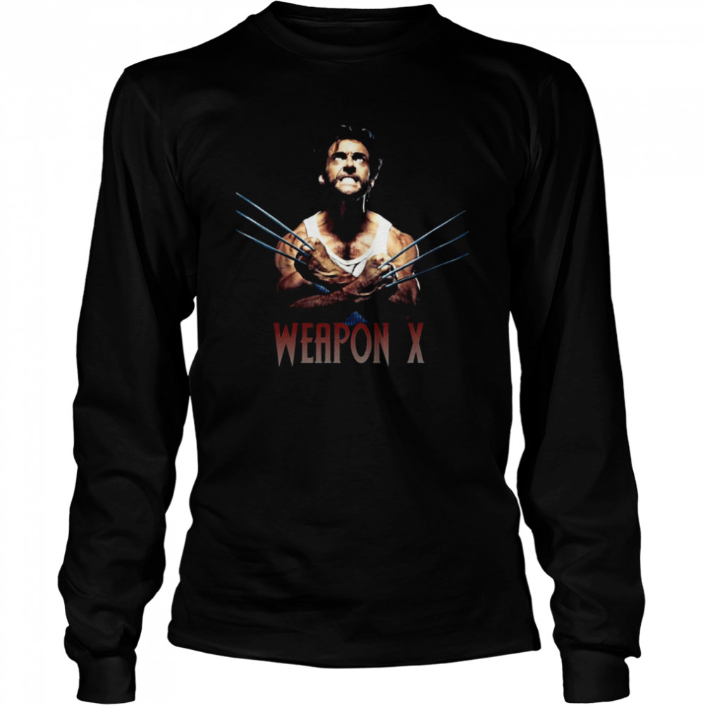 Metal Baby Wolverine Weapon X Boys Hugh Jackman Shirt Long Sleeved T-Shirt