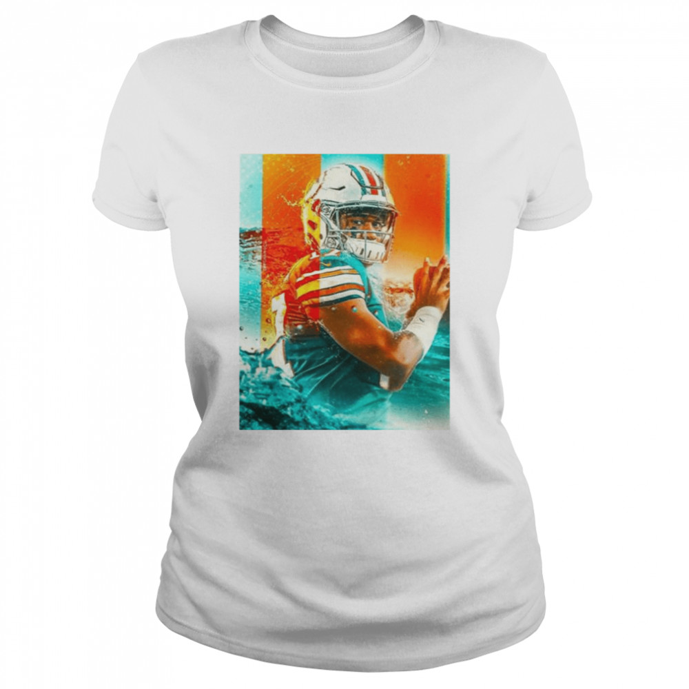 Miami Dolphins Football Tua Tagovailoa Shirt Classic Women'S T-Shirt