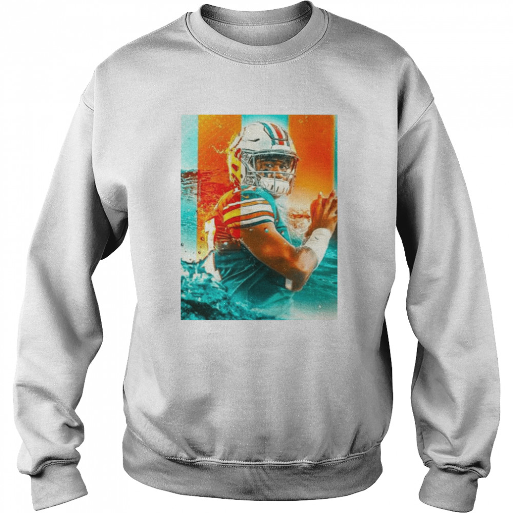 Miami Dolphins Football Tua Tagovailoa Shirt Unisex Sweatshirt