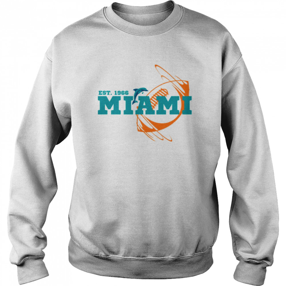 Miami Est 1966 Football Iconic Logo Shirt Unisex Sweatshirt