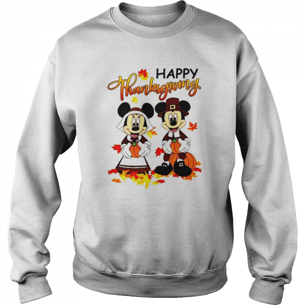 Mickey And Minnie Dress Up Holiday Mickey Mouse Thanksgiving T- Unisex Sweatshirt