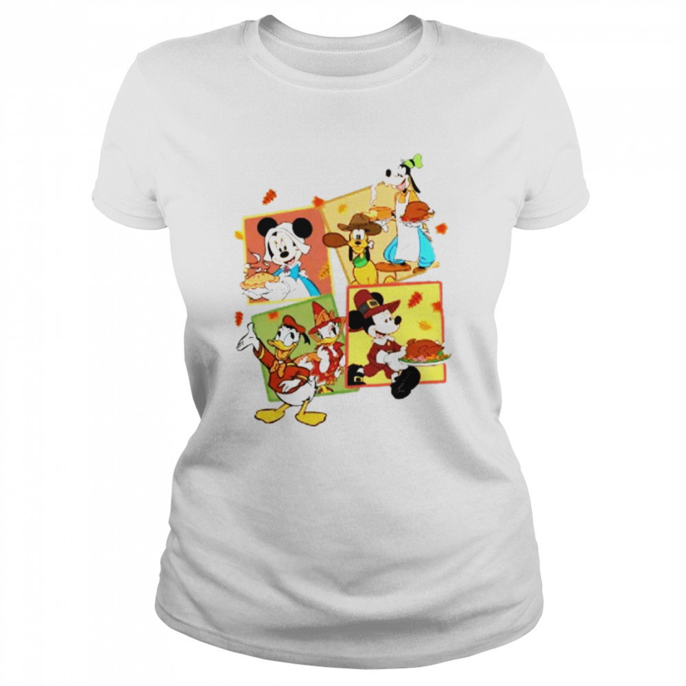 Mickey Mouse Thanksgiving T- Classic Women'S T-Shirt