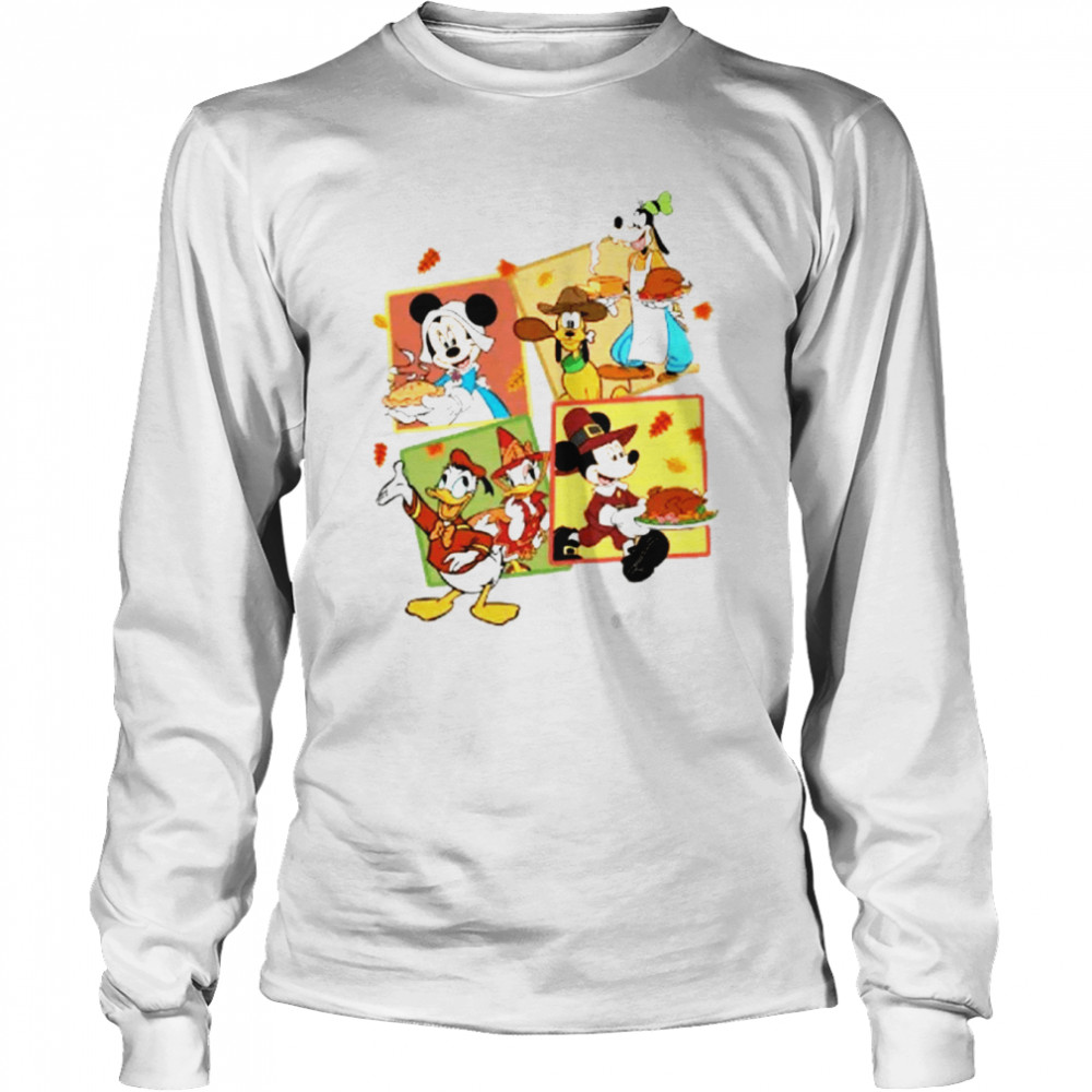 Mickey Mouse Thanksgiving T- Long Sleeved T-Shirt