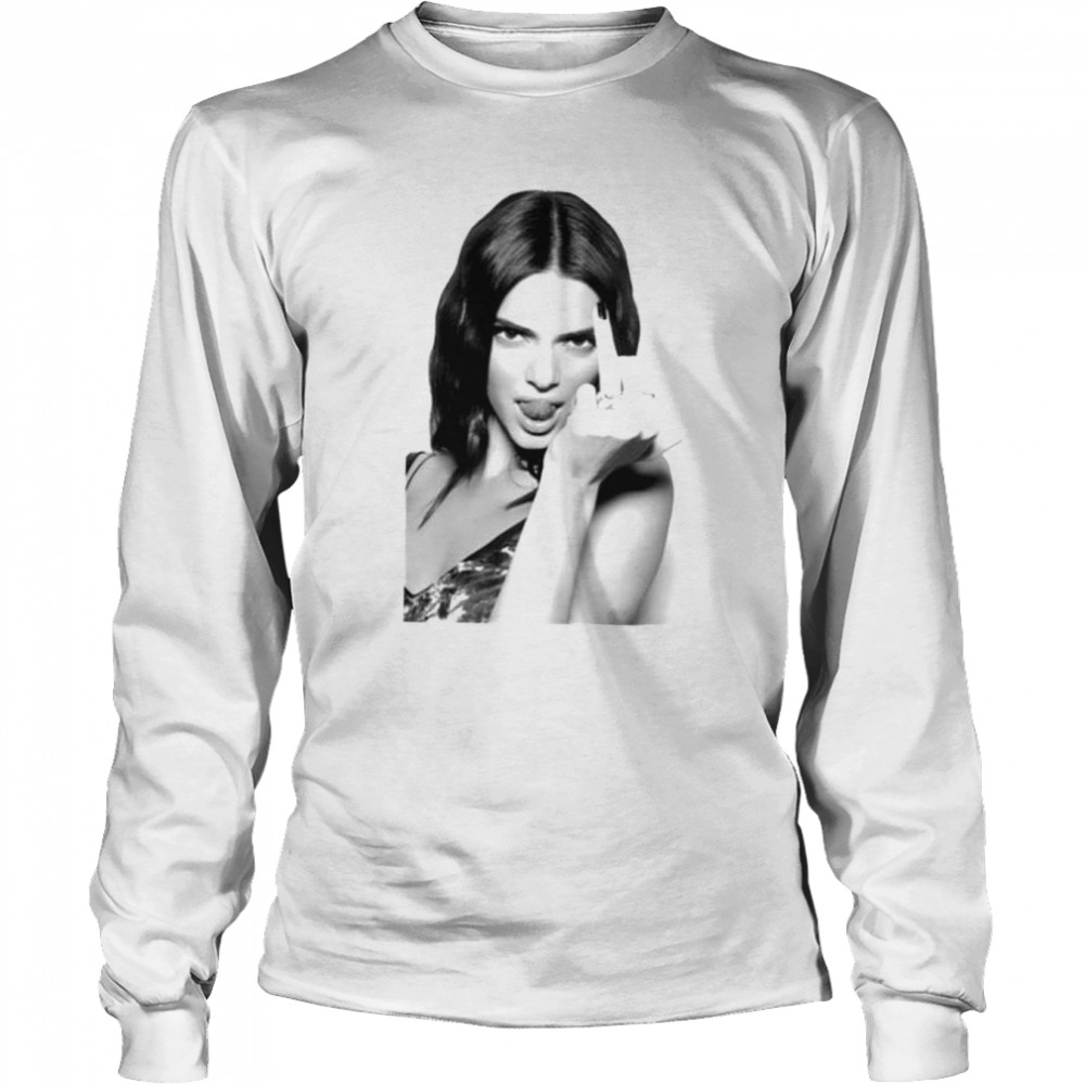 Middle Finger Kylie Jenner Kardashian Shirt Long Sleeved T-Shirt