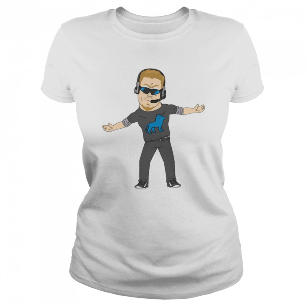 South Park Dan Campbell Lions Coach Cartoon Sticker Shirt Classic Women'S T-Shirt