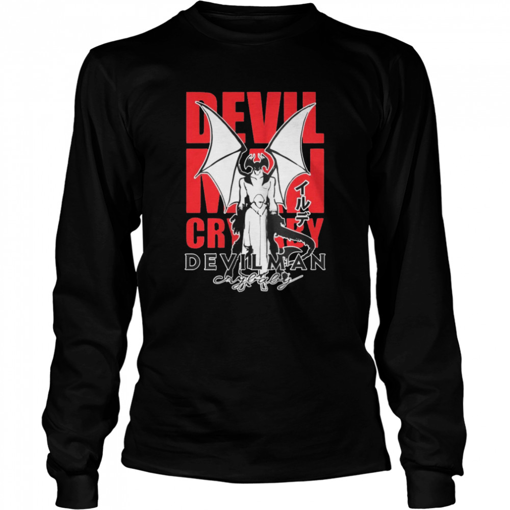 Devilman Crybaby Anime Akira Crybaby Shirt Long Sleeved T-Shirt