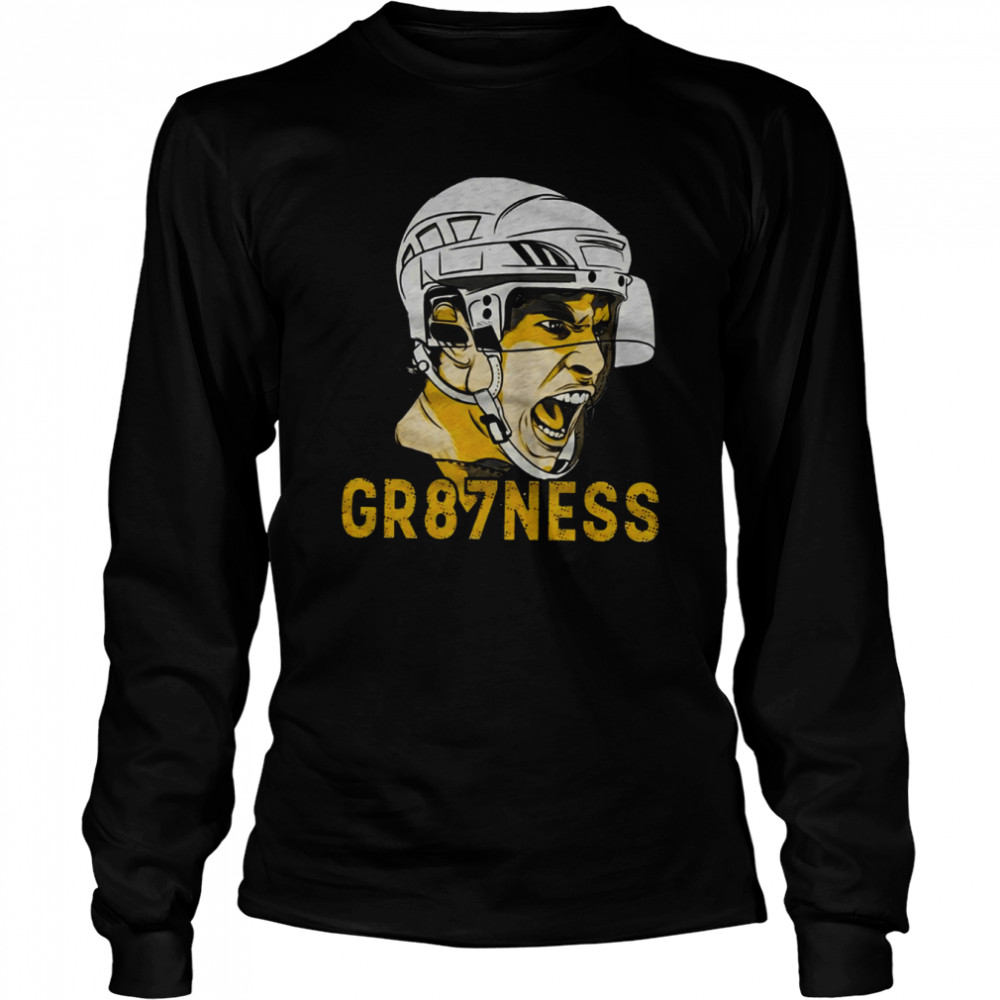 Gr 87 Ness Ice Hockey Sidney Crosby For Pittsburgh Penguins Shirt Long Sleeved T-Shirt