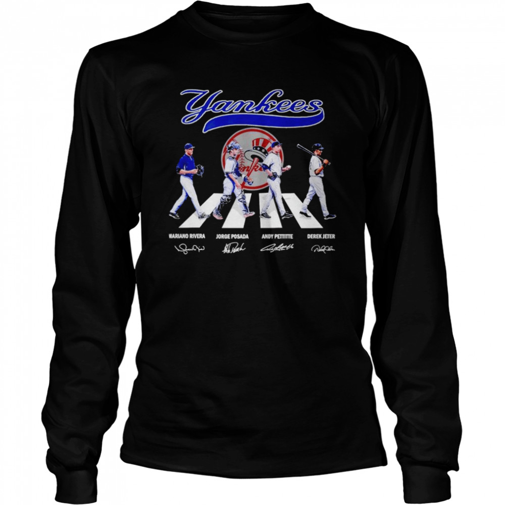 New York Yankees 2022 Abbey Road Signatures Shirt Long Sleeved T-Shirt