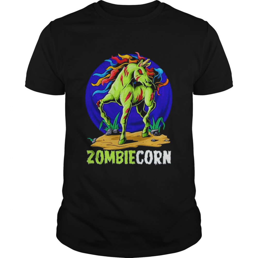 Zombiecorn halloween zombie unicorn meaningful shirt