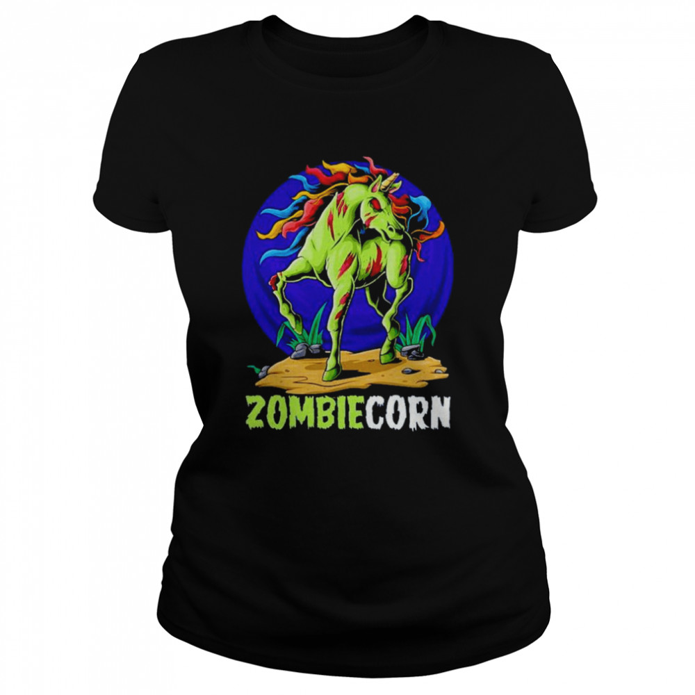 Zombiecorn Halloween Zombie Unicorn Meaningful Shirt Classic Women'S T-Shirt