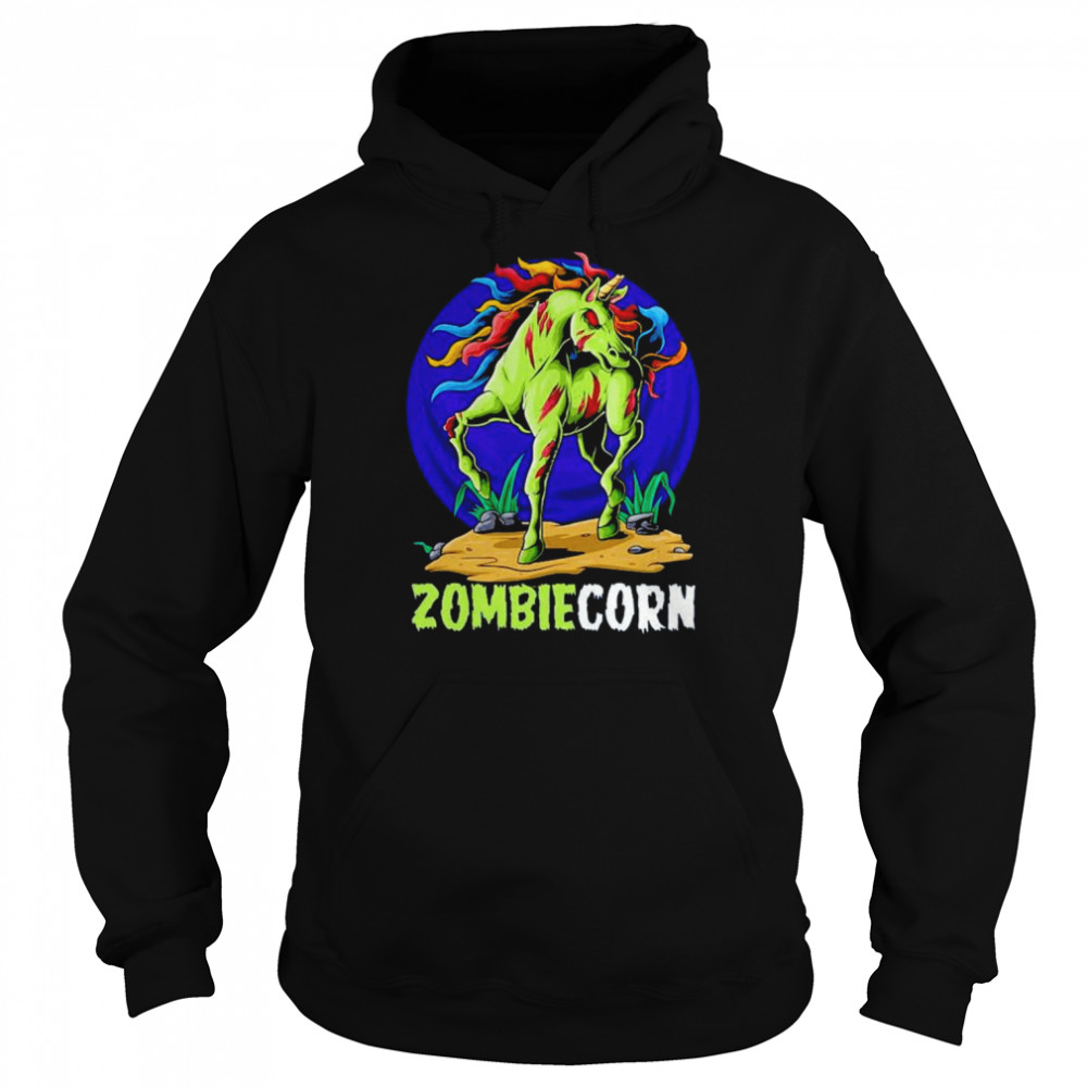 Zombiecorn Halloween Zombie Unicorn Meaningful Shirt Unisex Hoodie