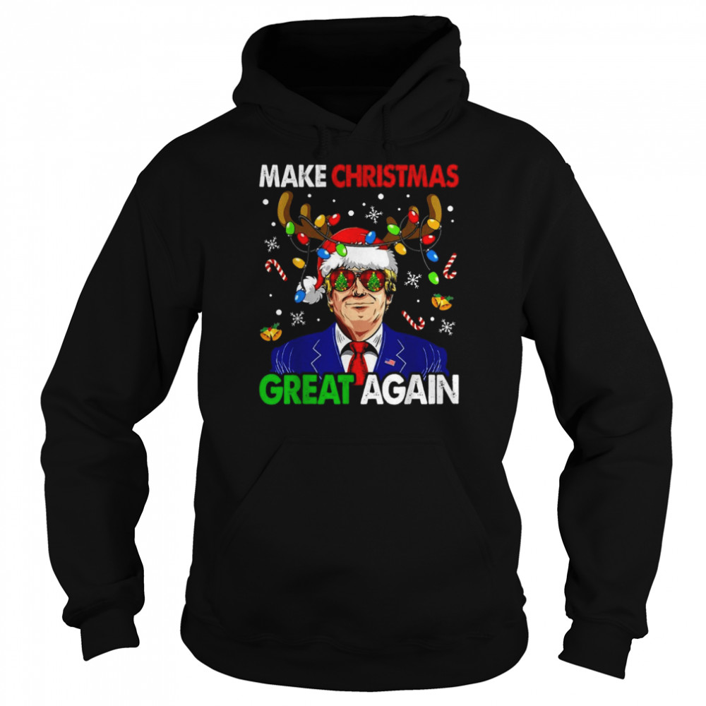 Make Christmas Great Again Funny Trump Ugly Shirt Unisex Hoodie