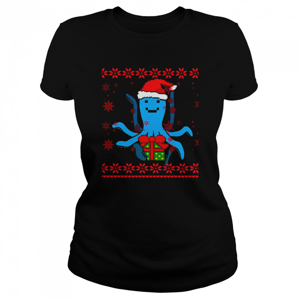 Octopus Ugly Christmas Shirt Classic Women'S T-Shirt