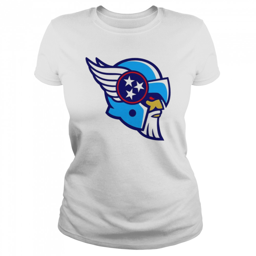 The Tennessee Titans Viking Helmet Design Symbols Shirt Classic Women'S T-Shirt