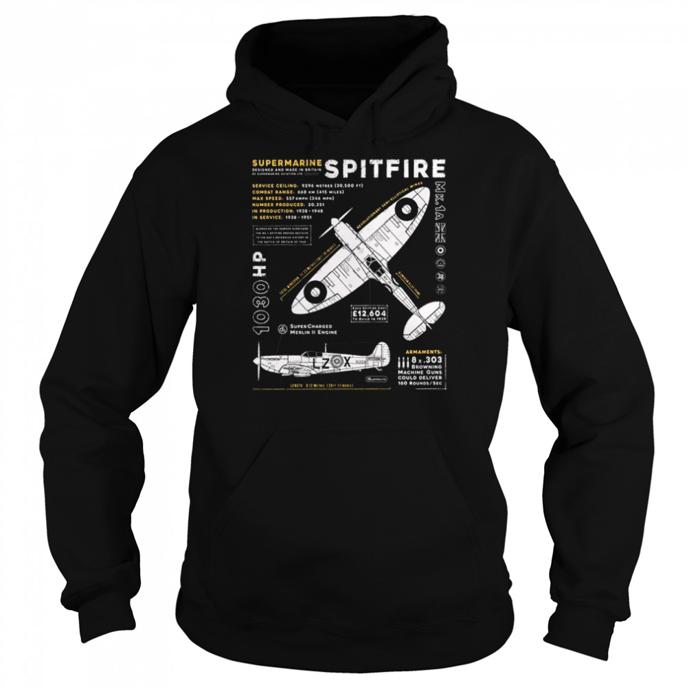 Trending Supermarine Spitfire Shirt Unisex Hoodie