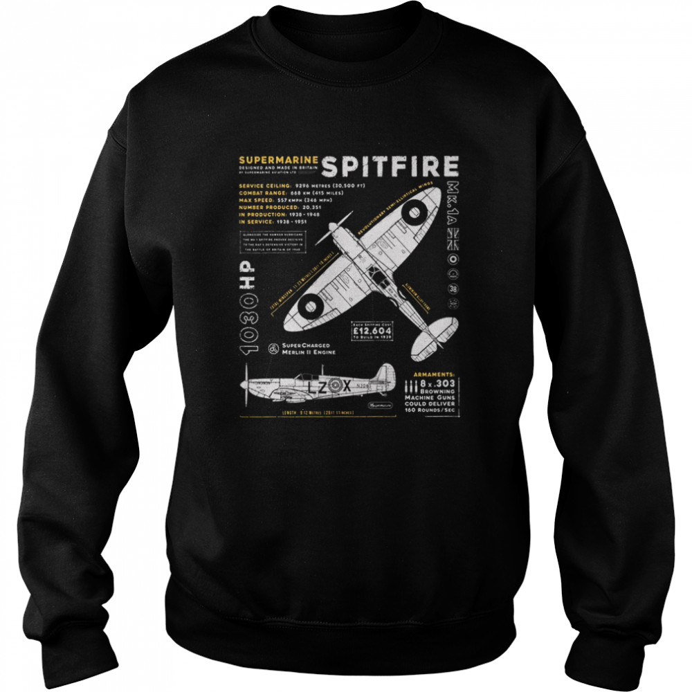 Trending Supermarine Spitfire Shirt Unisex Sweatshirt