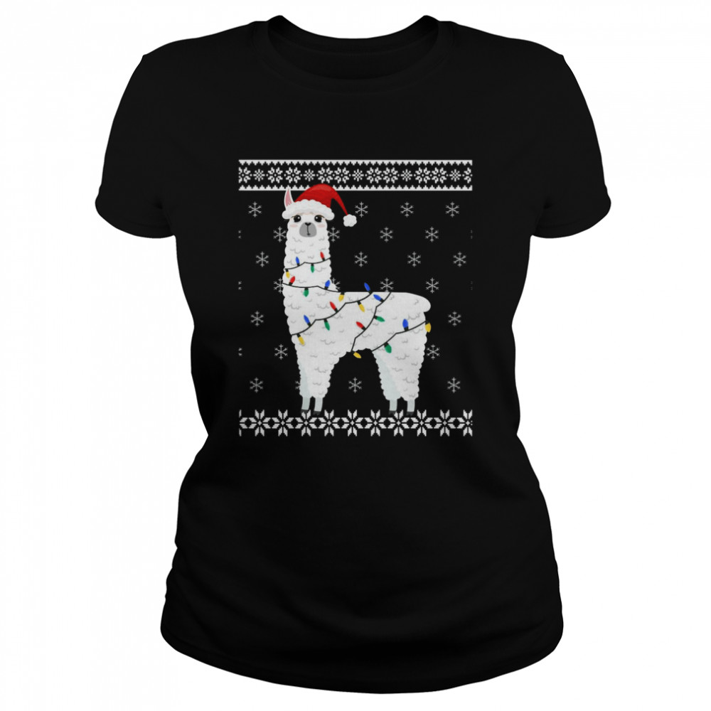Ugly Alpaca Christmas Shirt Classic Women'S T-Shirt