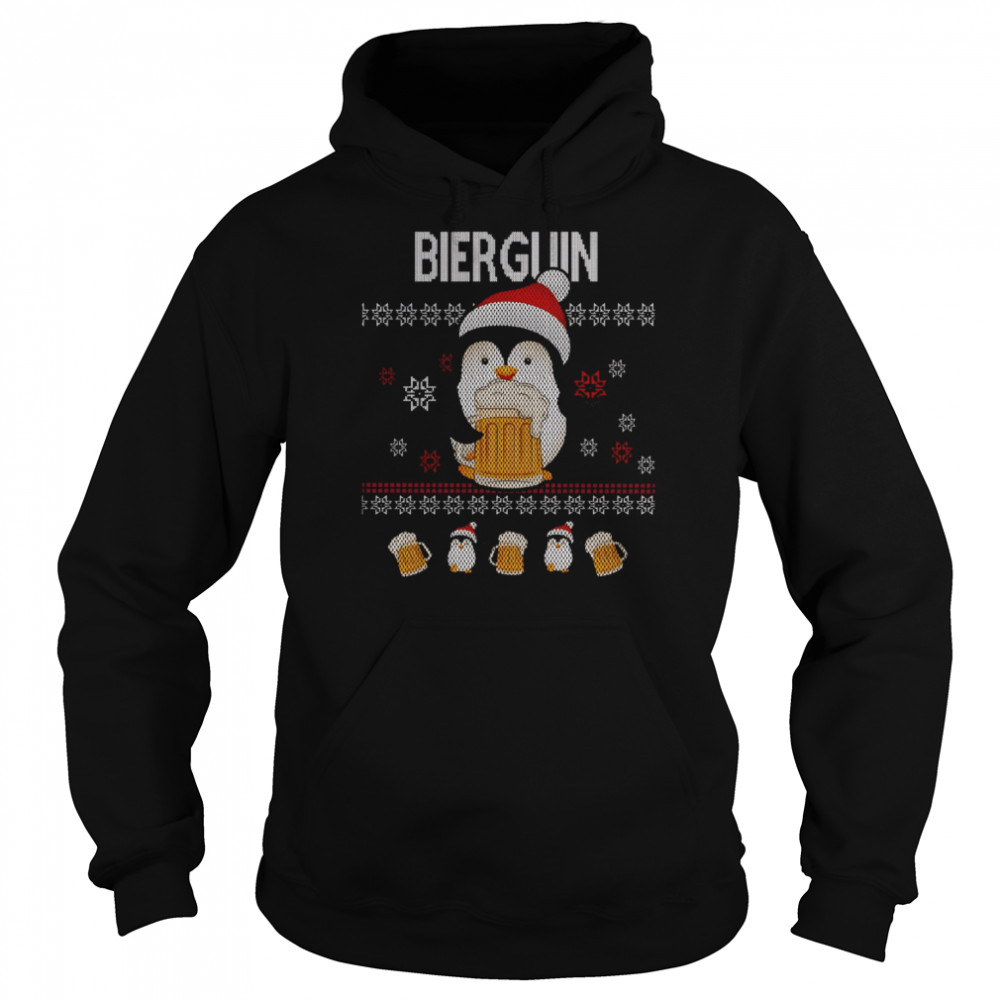Ugly Beer Penguin Christmas Shirt Unisex Hoodie